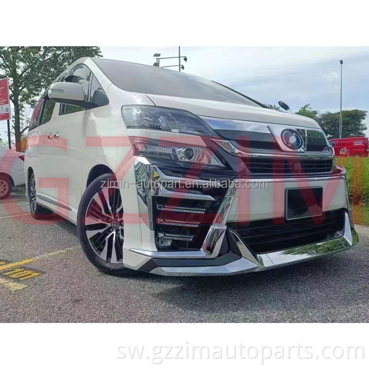Mbele bumper grille kwa vellfire vifaa kamili vya mwili wa zamani hadi sehemu mpya za kuboresha
